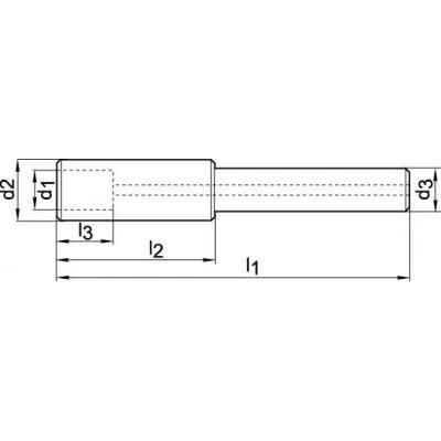 Držiak na záhlbník s vodiacim čapom, kombinovaný vnútorné chladenie rozmer 1 GFS - obrázek