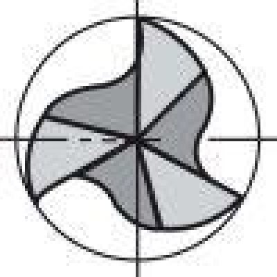 Stopková fréza výrobná norma MTK stopka HA Z3 3 mm GÜHRING  - obrázek