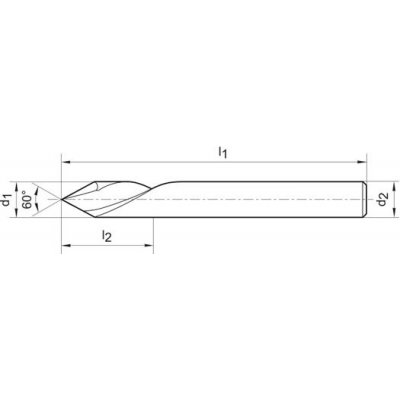 Gravírovacia fréza tvrdokov 60 ° 4,0mm FORMAT - obrázek
