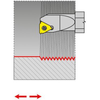Vyvrtávacia tyčna sústruženie závitov, pravá SIR 1416 N 16-1 - obrázek