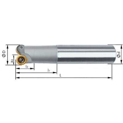 Stopková fréza Z2 vnútorné chladenie D20 / 110mm pre typ RD