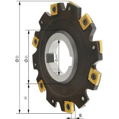 Kotúčová fréza bez nákružku Z8 D 80x4 mm