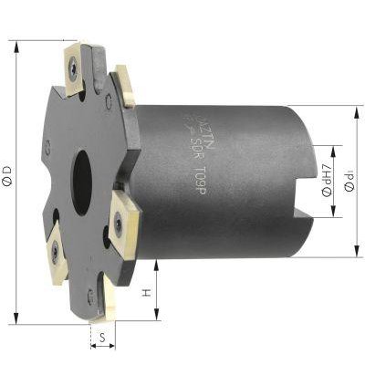 Kotúčová fréza vrátane nákružku Z8 D 63x4 mm