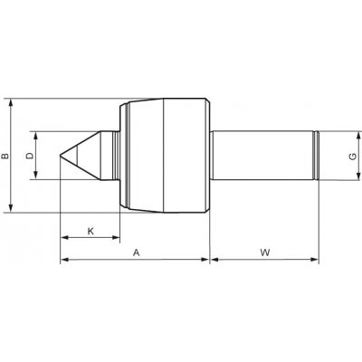 Hrot jamkára unášaný K102HZA valcová stopka 20mm RÖHM - obrázek