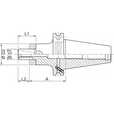 Kombinovaný unášač pre nástrčné frézy DIN69871ADB SK40-22 Haimer - obrázek