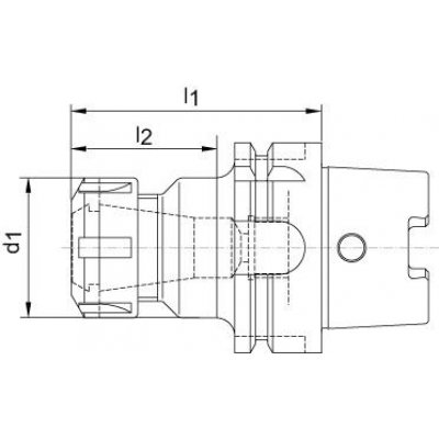 Klieštinový upínač DIN69893A-ER HSK-A100 16x100mm Haimer - obrázek