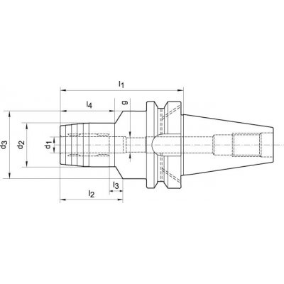 Hydraulické skľučovadlo JIS6339ADB 6x90mm BT40 WTE - obrázek