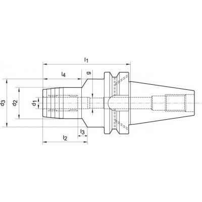Hydraulické skľučovadlo JIS6339ADB 12x90mm BT50 WTE - obrázek