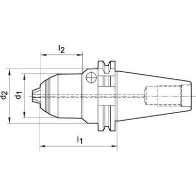 Krátke skľučovadlo na vrtáky AKL DIN69871 0,5-10mm SK40 ALBRECHT - obrázek