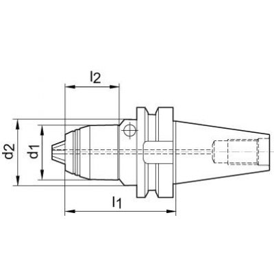 Krátke skľučovadlo na vrtáky AKL JIS B6339 1-16 BT40 ALBRECHT - obrázek