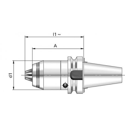 Krátke skľučovadlo na vrtáky CNC JIS B6339 vnútorné chladenie 1-16mm BT40 FORMAT - obrázek