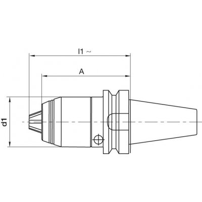 Krátke skľučovadlo na vrtáky CNC JIS B6339 vnútorné chladenie 1-16mm BT40 FORMAT - obrázek