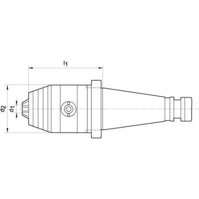 Krátke skľučovadlo DIN2080 R / L 0,3-8 SK40 WTE - obrázek