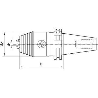 Krátke skľučovadlo DIN69871 AR / L 2,5-16 SK40 WTE - obrázek