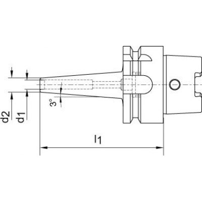 Mini tepelnej skľučovadlo DIN69863A stopka A-63 6x80mm Haimer - obrázek