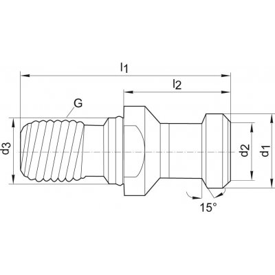 Uťahovací čap DIN69872A SK40-M16 FORMAT - obrázek