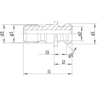 Uťahovací čap ISO 7388II B SK40-M16 vnútorné chladenie Haimer - obrázek