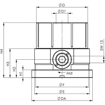 Upínacia klieština mechanická 99mm AMF - obrázek