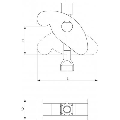 Upínacie príložka kompletné + skrutka 17x12mm FORMAT - obrázek