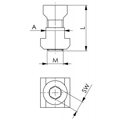 Upevňovacia sada 7600BF-30 M12x14 AMF - obrázek