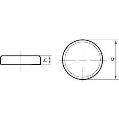 Magnetický plochý chapač NdFeB bez závitu 16x4,5mm FORMAT - obrázek
