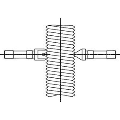 Závitové mierky (pár) na stúpanie metrických vonkajších závitov: 0,35mm HP