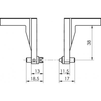 Závitové mierky (pár) na stúpanie metrických vonkajších závitov: 0,4-0,45mm HP - pre216707.jpg