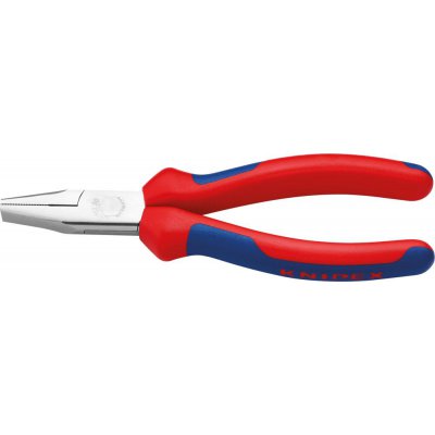 Ploché kliešte pochrómovaná hlava a plastové návleky 140mm KNIPEX