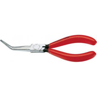 Úchopové kliešte, ohnuté čeľuste, plastové návleky 160mm KNIPEX