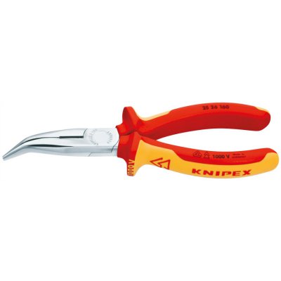 VDE kliešte pre rádiotechnika, zalomené 160mm KNIPEX