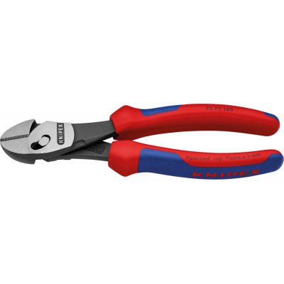 Silové bočné štiepacie kliešte leštená hlava a 2-zložkové návleky 180mm KNIPEX