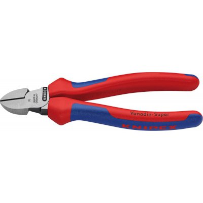 Bočné štiepacie kliešte, hlava leštená, a viaczložkové návleky 140mm KNIPEX