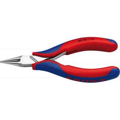 Úchopové kliešte pre elektroniku guľaté špicaté čeľuste 115mm KNIPEX