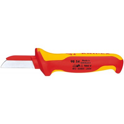 VDE nôž na káble 180mm čepeľ 50mm tupá časť čepele z plastu KNIPEX