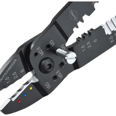 Krimpovacie kliešte 9722240 pre izolovaná káblové oká 0,75-6qmm KNIPEX - obrázek