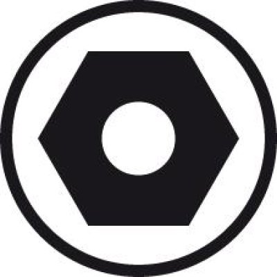 Uhľovo skrutkovať. D6911 8 mm s cepom Wiha