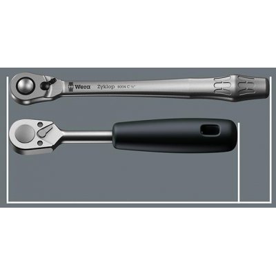 Priestrčná račňa Zyklop metal push 1/4" Wera - obrázek