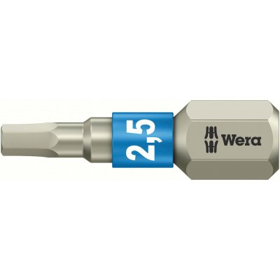 Bit nerez 1/4" DIN3126C6,3 vnútorný 6-hran, 2,5x25mm Wera