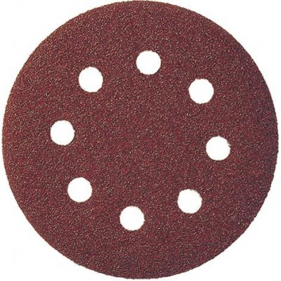 Brúsny kotúčový výsek na suchý zips, na drevo 125mm K60 8 otvorov FORMAT