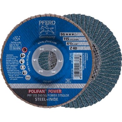 Lamelový brúsny kotúč Z 60SG rovný 115 mm K60 Pferd  - obrázek