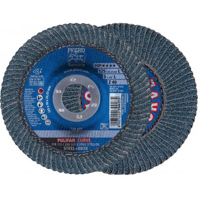 Lamelový brúsny kotúč Z 40SGP CURVE L 115mm K40 Pferd