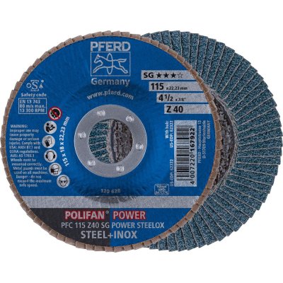 Lamelový brúsny kotúč Z 60SGP POWER 115mm K60 Pferd - obrázek