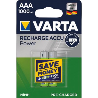 Batérie RECHARGEABLE Aku AAA 1000mAh VARTA