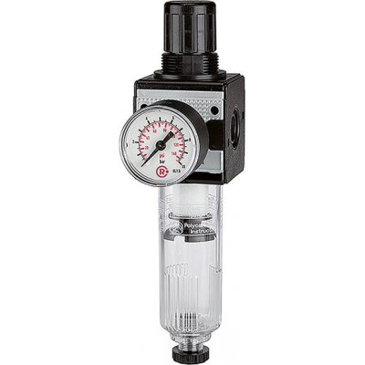Regulátor tlaku s filtrom, Multifix a manometer BG1 0,5-10bar G1 / 4" Riegler