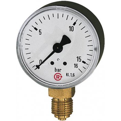 Manometer, stojaci 40 mm 0-10bar G1 / 8" Riegler