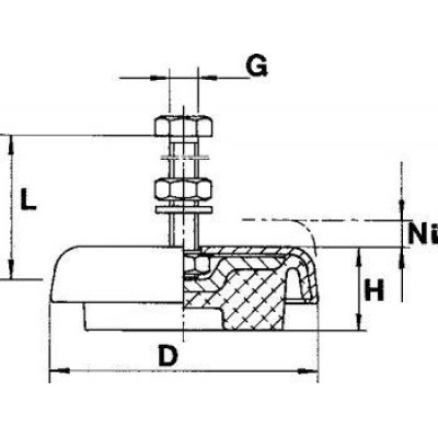 Uloženie stroja LEVEL-MOUNT 600kg LM 1-11 Effbe - obrázek