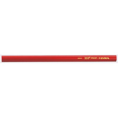 Tesárska ceruzka 333 oválna, červená 18cm LYRA