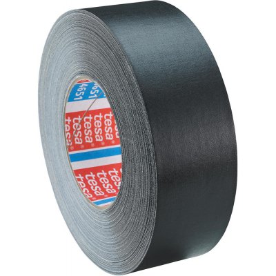 Textilná lepiaca páska 4651-04 poťah plastom 19mmx50m čierna tesa