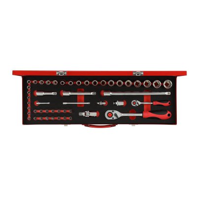 Sada nástrčných kľúčov 1/4 + 1/2 49 dielov Gedore RED