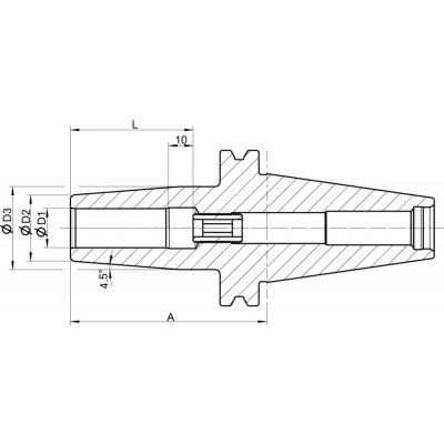Termo upínač DIN69871 stopka SK50 10,0x80mm FORMAT GT - obrázek